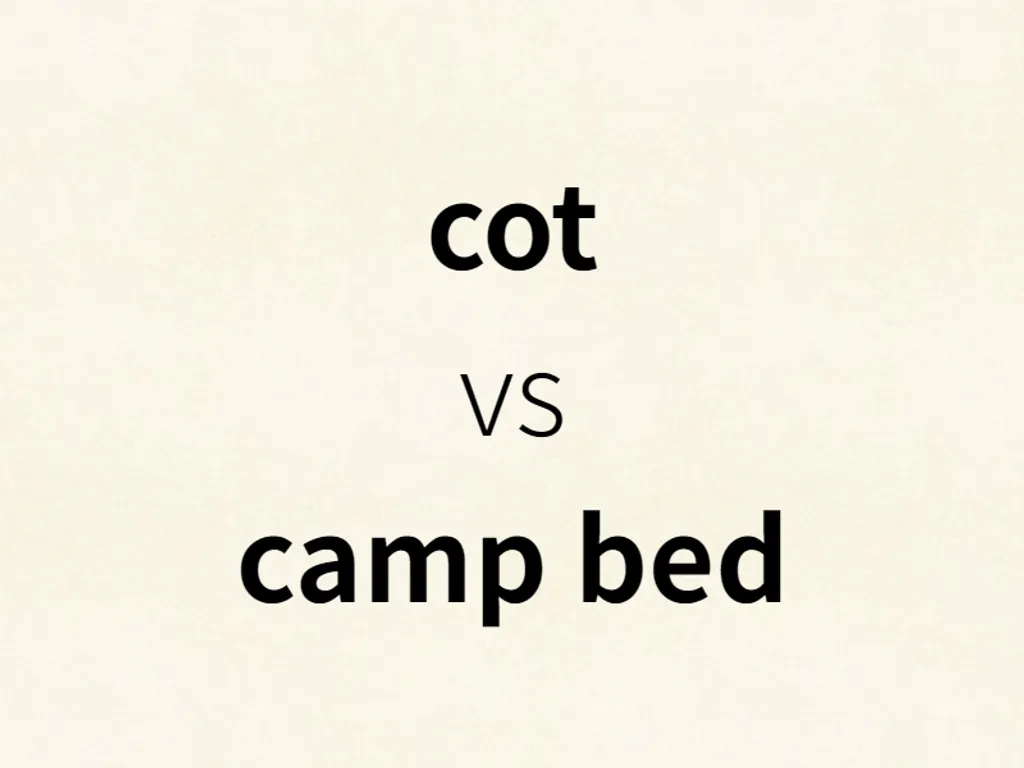 cot vs camp bed